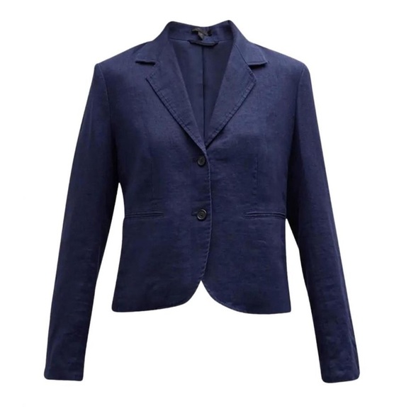 ATM linen boy blazer in ink - Picture 8 of 9